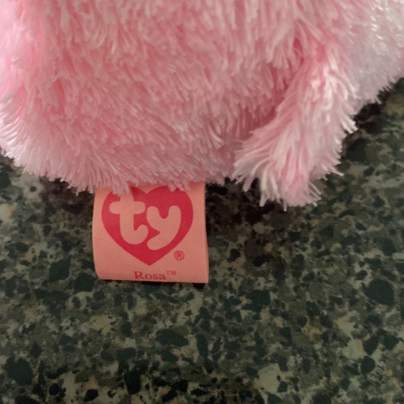 Ty Beanie Babies Pinky’s Exclusive Rosa Guinea Pig Rare Vintage Collect Plush - Picture 4 of 4